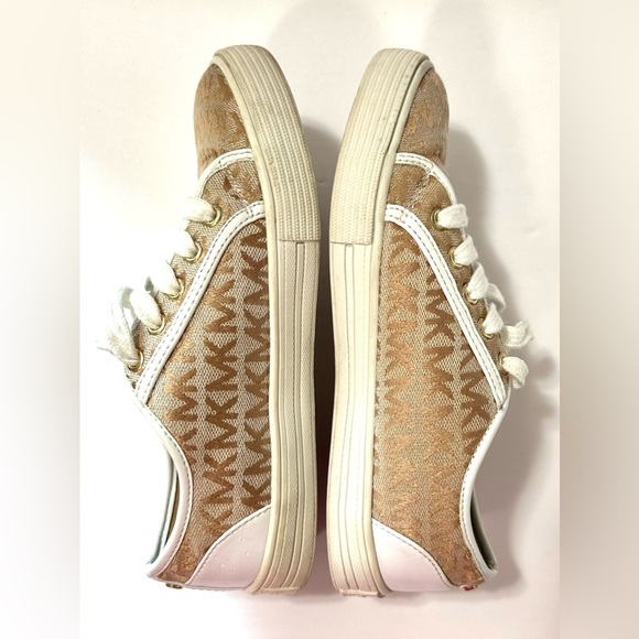 MICHAEL Michael Kors Girl Youth Ivy Nettle Sneaker Camel 2 US - Picture 5 of 9